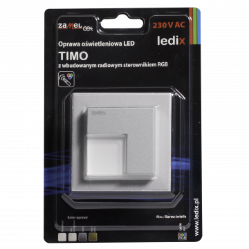 Світильник LED TIMO В/К 230V AC sterownik ALU RGB TYP: 07-225-16